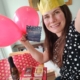 Victoria in party hat