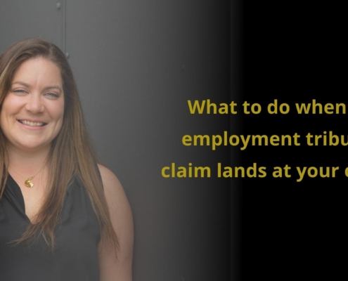 Elissa the author explains what to do when an employee takes you to an employment tribunal