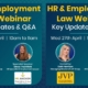 HR & Employment Law Webinar