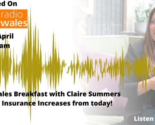 Sound waves with text reading "national insurance increase"