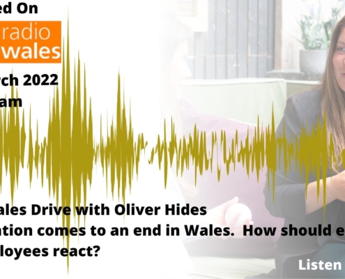 Soundwaves image with wording "end of covid sick leave"